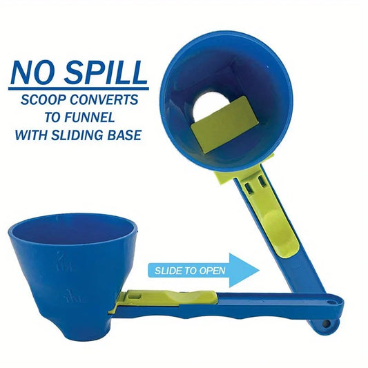 No Spill Funnel Spoon